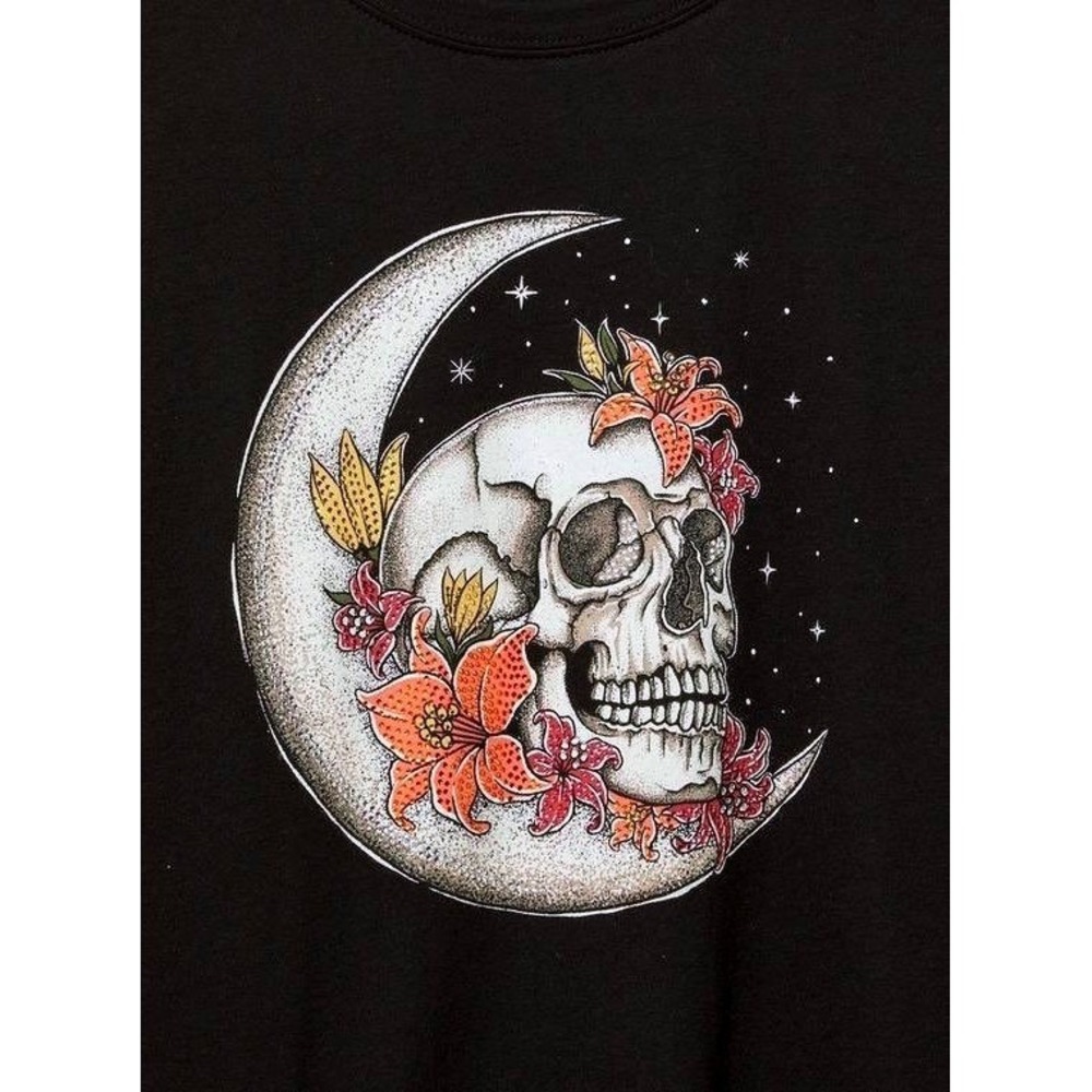 NWT Torrid Lilac Skull‎ Heritage Jersey Crew Tee 3X